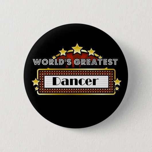 De grootste danser ter wereld ronde button 5,7 cm (Voorkant)