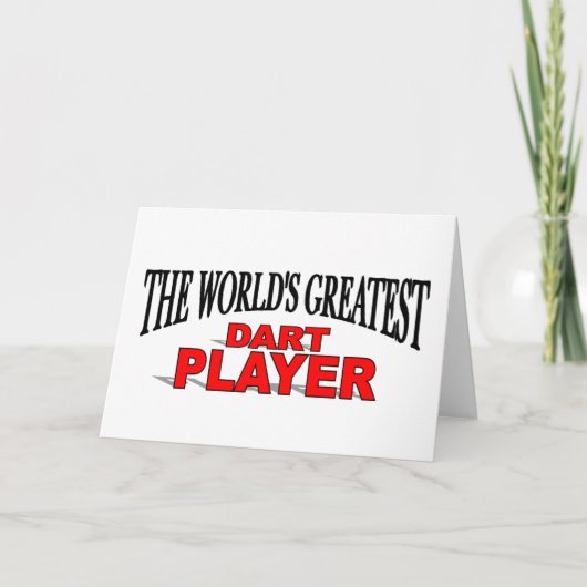 De grootste darter ter wereld kaart (Voorkant)