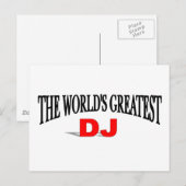 De grootste dj ter wereld briefkaart (Voorkant / Achterkant)