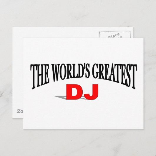 De grootste dj ter wereld briefkaart (Voorkant / Achterkant)