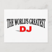 De grootste dj ter wereld briefkaart (Voorkant)