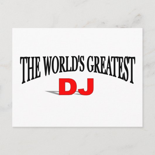 De grootste dj ter wereld briefkaart (Voorkant)
