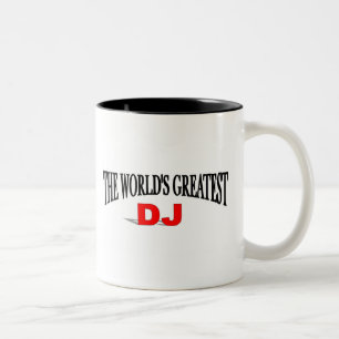 De grootste dj ter wereld tweekleurige koffiemok