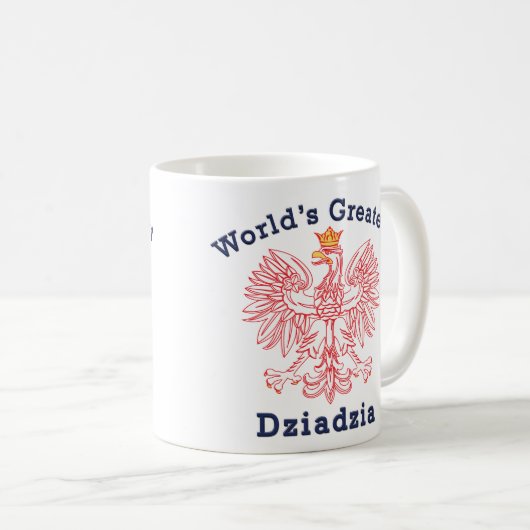 De grootste Dziadzia Eagle ter wereld Koffiemok (Voorkant rechts)