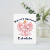 De grootste Dziadziu Red Eagle ter wereld Briefkaart (Staand voorkant)