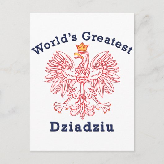 De grootste Dziadziu Red Eagle ter wereld Briefkaart (Voorkant)