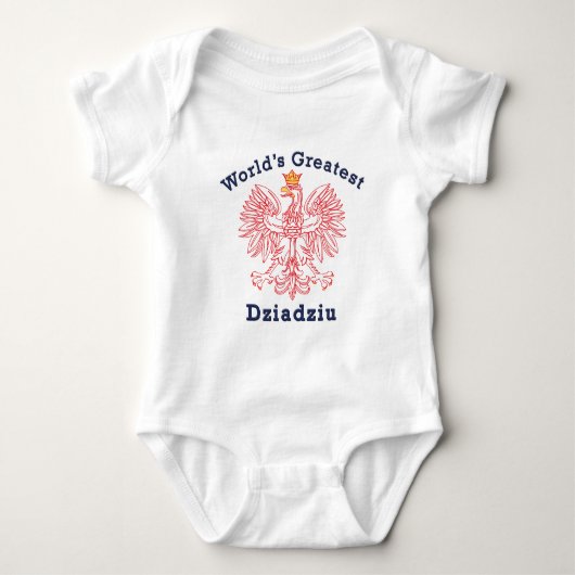 De grootste Dziadziu Red Eagle ter wereld Romper (Voorkant)