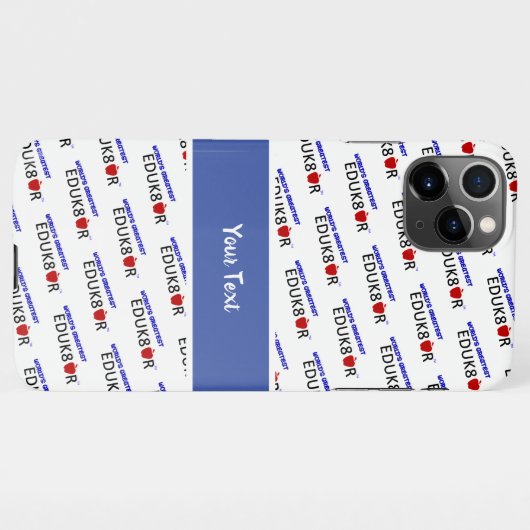 De grootste educator ter wereld iPhone hoesje (Achterkant horizontaal)