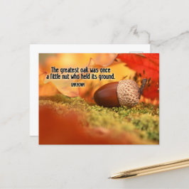 "De grootste eik" Inspirerend quote Briefkaart