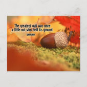 "De grootste eik" Inspirerend quote Briefkaart (Voorkant)
