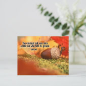 "De grootste eik" Inspirerend quote Briefkaart (Staand voorkant)