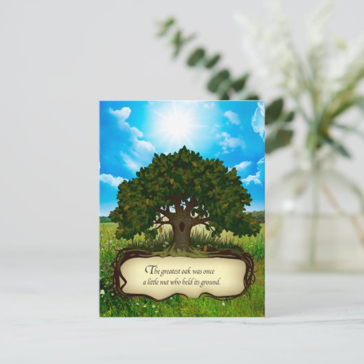 De grootste eikel was ooit een beetje gek die... briefkaart (Staand voorkant)