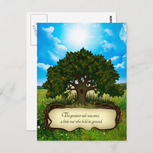 De grootste eikel was ooit een beetje gek die... briefkaart (Voorkant / Achterkant)