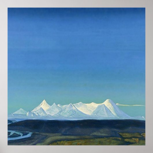 “De Grootste en de Heilige” door Nicholas Roerich Poster (Voorkant)