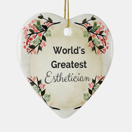 De grootste estheticiste ter wereld keramisch ornament (Rechts)