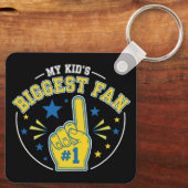 De grootste fan van mijn Kind | #1 Foam Finger Pro Sleutelhanger (Achterkant)