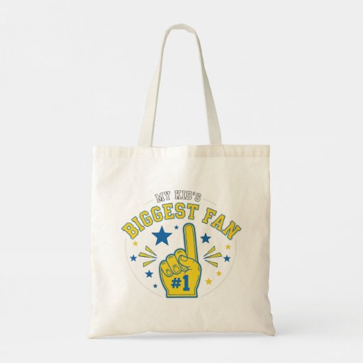De grootste fan van mijn Kind | #1 Foam Finger Pro Tote Bag (Achterkant)
