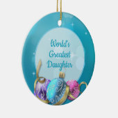 De grootste feestdag ter wereld keramisch ornament (Rechts)