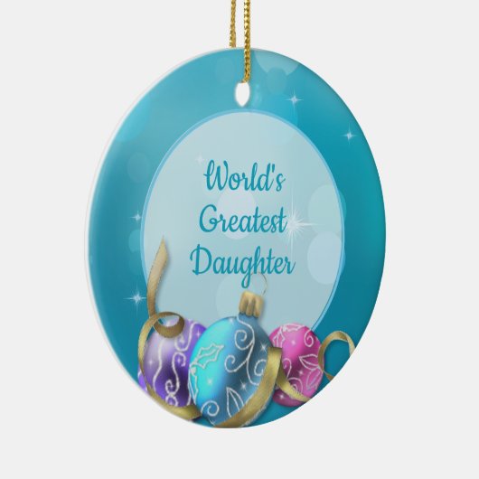 De grootste feestdag ter wereld keramisch ornament (Rechts)