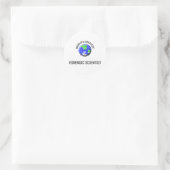 De grootste forensische wetenschapper ter wereld ronde sticker (Tas)