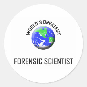 De grootste forensische wetenschapper ter wereld ronde sticker