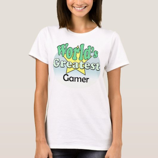 De grootste gamer ter wereld t-shirt (Voorkant)