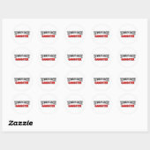 De grootste gangster ter wereld ronde sticker (Vel)