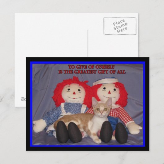 De grootste geschenk van allemaal briefkaart (Voorkant / Achterkant)