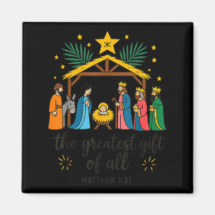 De Grootste Geschenk Voor Alle Kerst Kribbe Jezus Magneet