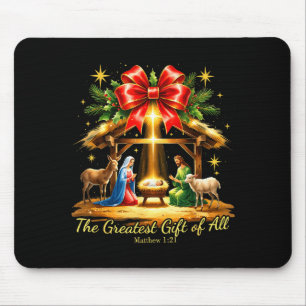 De Grootste Gift Aller Geboorte Christelijk Christ Muismat