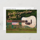 De grootste gitaar ter wereld - Bristol, TN Briefkaart (Voorkant / Achterkant)