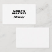 De grootste glazier ter wereld visitekaartje (Voorkant / Achterkant)