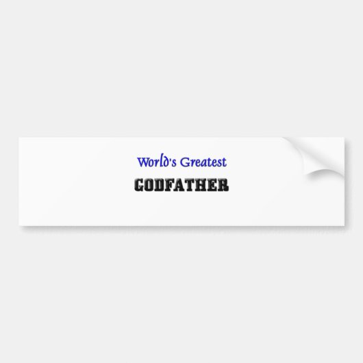 De grootste godfather ter wereld bumpersticker (Voorkant)