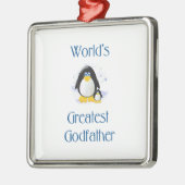 De grootste godfather ter wereld (pinguïn) metalen ornament (Links)