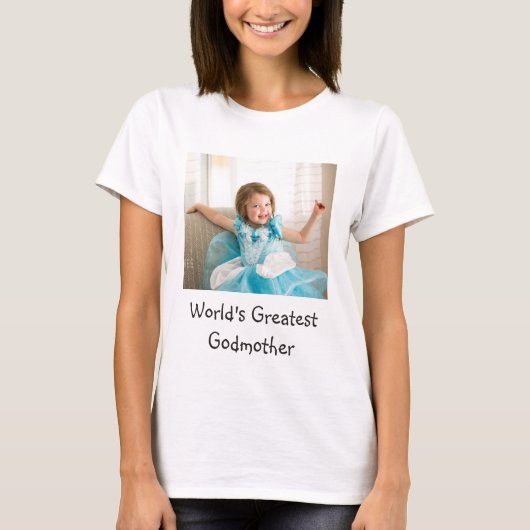 De grootste godmoeder ter wereld t-shirt (Voorkant)