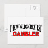 De grootste gokker ter wereld briefkaart (Voorkant / Achterkant)