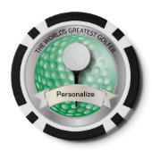 De grootste Golfer ter wereld | DIY-naam Pokerchips (Achterkant)