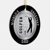 De grootste Golfer ter wereld | Golf Ball Keramisch Ornament (Rechts)
