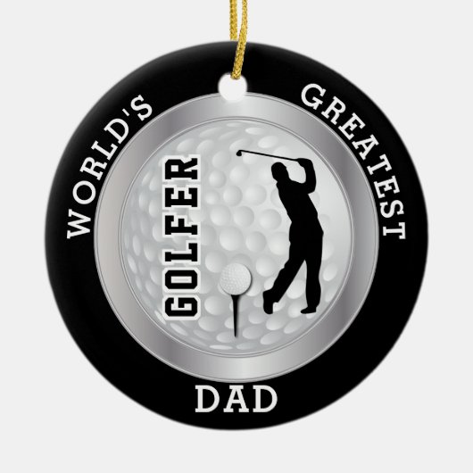 De grootste Golfer ter wereld | Golf Ball Keramisch Ornament (Voorkant)