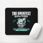 De Grootste Golfers Worden Geboren In September Muismat (Met muis)