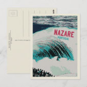 De grootste golven van Nazare in de wereld illustr Briefkaart (Voorkant / Achterkant)