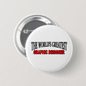 De grootste grafische ontwerper ter wereld ronde button 5,7 cm (Voorkant /achterkant)