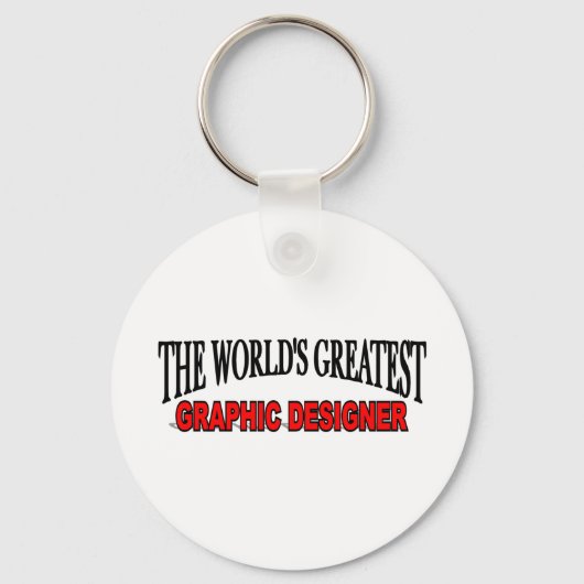 De grootste grafische ontwerper ter wereld sleutelhanger (Voorkant)