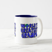 De grootste Grampa ter wereld Tweekleurige Koffiemok (Voorkant rechts)