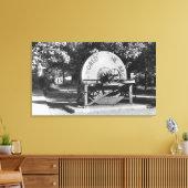 De grootste Grindstone Buffalo Ranch ter wereld Canvas Afdruk (Insitu (Woonkamer))