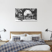 De grootste Grindstone Buffalo Ranch ter wereld Canvas Afdruk (Insitu (Slaapkamer))