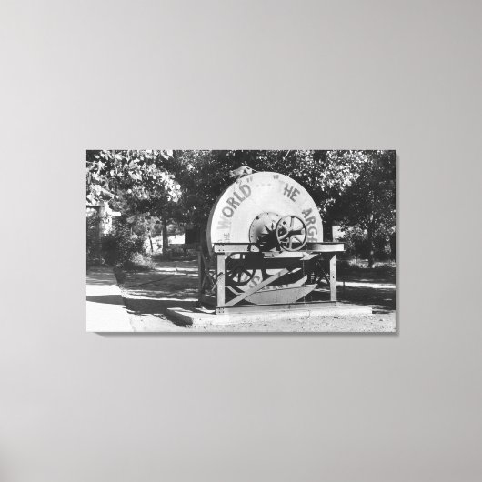 De grootste Grindstone Buffalo Ranch ter wereld Canvas Afdruk (Voorkant)