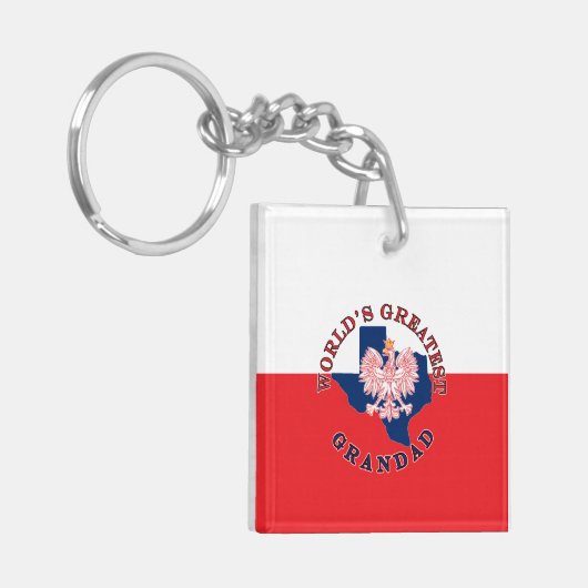 De grootste grootmacht ter wereld sleutelhanger (Voorkant Links)