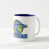 De grootste grootmacht ter wereld tweekleurige koffiemok (Voorkant rechts)