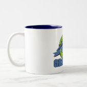 De grootste grootmacht ter wereld tweekleurige koffiemok (Links)